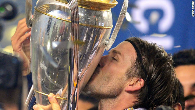 Beckham gana el título de fútbol de la MLS con el Galaxy de Los Angeles