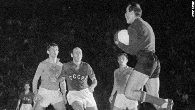 Just 17 teams entered the first tournament in 1960 and it was played on a home-and-away basis until the semifinal stage, which France hosted. The Soviet Union and Yugoslavia contested the final in Paris, with Viktor Ponedelnik carving his name in history by scoring the winning goal in extra time to give the Russians victory.