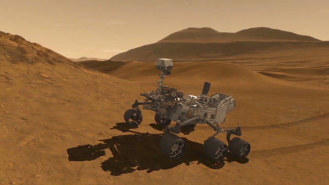 El vehículo "Curiosity" y su maniobra de "terror" para aterrizar en Marte