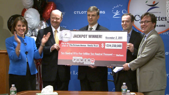 Three co-workers in Connecticut won the $254 million Powerball jackpot but opted for a one-time cash payout of $103.5 million.