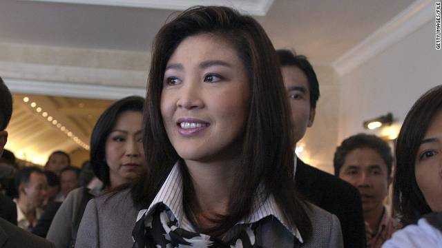 Yingluck Shinawatra was elected the nation's first female prime minister in August.