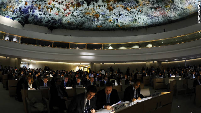  U.N. Human Rights Council in Geneva sit in special session to discuss Syria