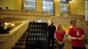 Apple hosted reporters on Wednesday for a tour of its Grand Central Apple Store, which opens on Friday. 