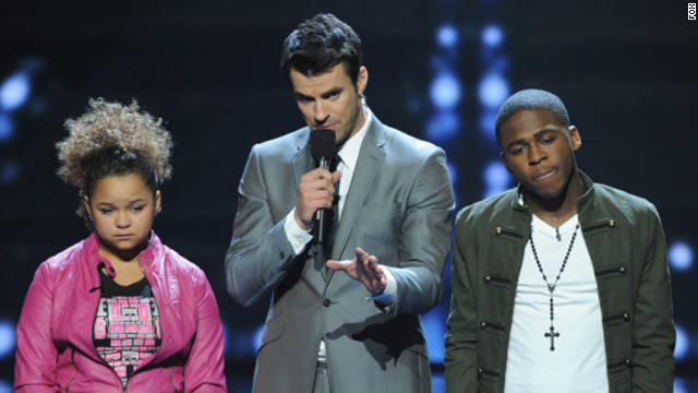 Rachel Crow and Marcus Canty wait to find out if they will continue on in the competition.