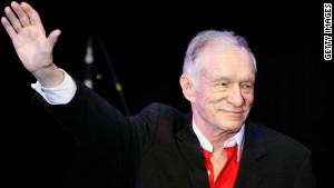 Hugh Hefner at a Playboy event in Las Vegas on May 15, 2010.