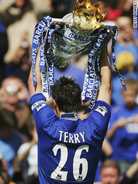 Chelsea sealed back-to-back Premier League titles in 2006, and in 2010 Terry became the first captain to lead the club to a league and FA Cup double.