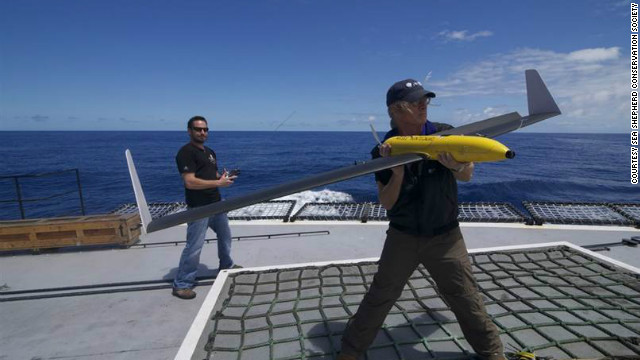 Activistas usan aviones contra cazadores de ballenas en Japón