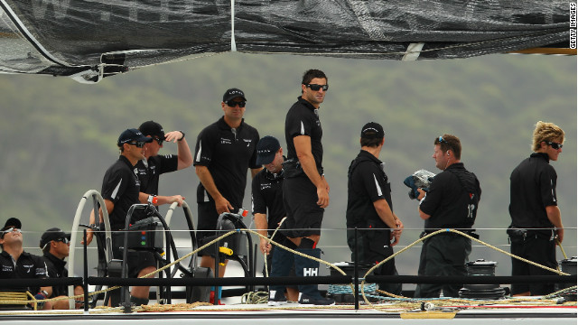 The crew of Investec Loyal faced an anxious wait before their line honors victory was confirmed 
