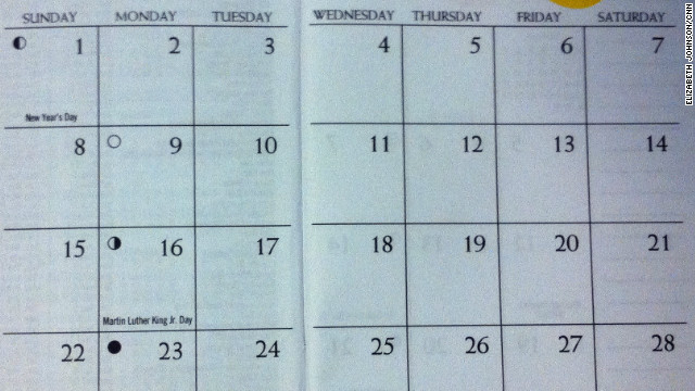 The 'same time next year' calendar