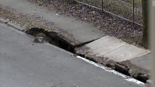 Some graves in an Allentown, Pennsylvania, cemetery may be exhumed after a sinkhole formed Thursday.