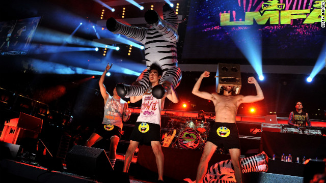Blaze brings abrupt end to LMFAO show