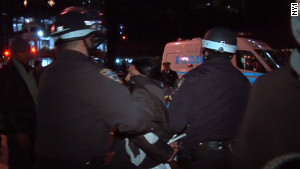 Police arrested dozens of Occupy Wall Street demonstrators in New York on New Year's Eve.