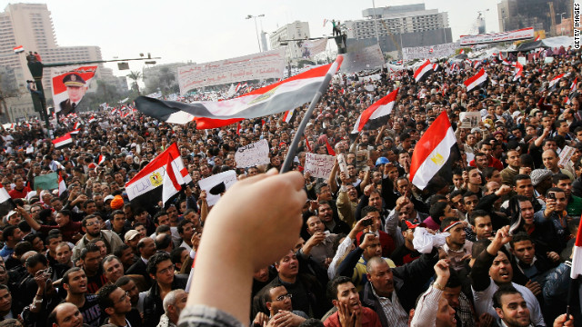 Naga added his voice to the thousands of protesters in Tahrir Square calling for a regime change. "There was a sense of a new spirit that came to Egyptians and they felt we are all equal and we are all fighting for the same rights," he said.