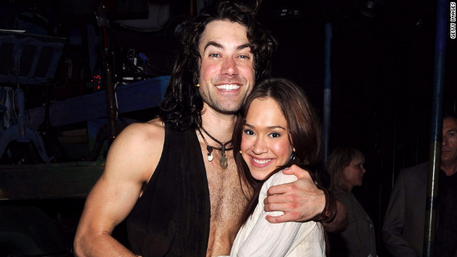 Ace Young and Diana DeGarmo, shown here attending 'Hair' on Broadway's 500th performance celebration in 2010.