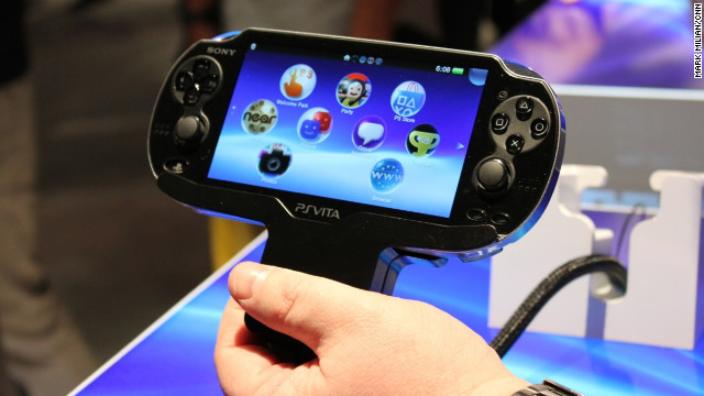 The newest touchscreen and touchback hand-held game system from Sony is already available in Japan. Many Americans crowded around Sony's CES booth to get their hands on it for the first time.