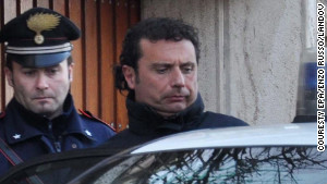  Francesco Schettino, captain of the Costa Concordia, is taken into custody Saturday.