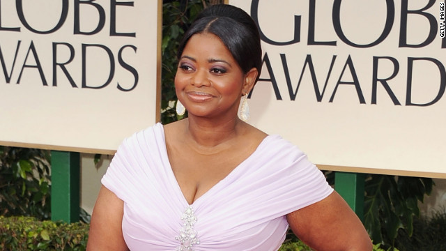 The award for best supporting actress in a film went to Octavia Spencer who played a maid in the Civil Rights era movie 