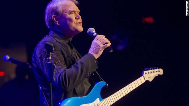 Glen Campbell performs during The Goodbye Tour in early January in Nashville, Tennessee.