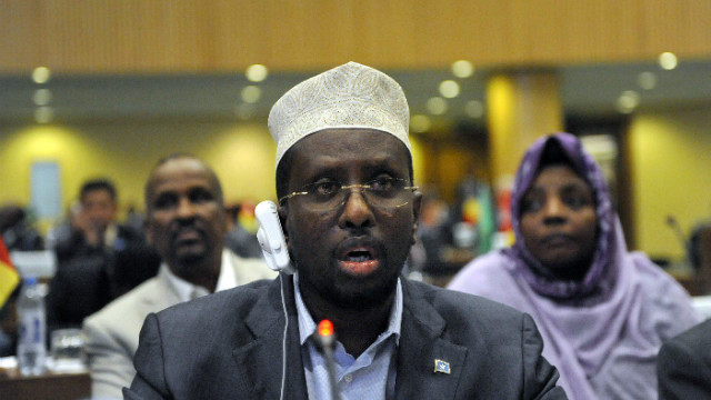 Somalia President Sharif Ahmed pictured at a U.N. meeting in 2011.