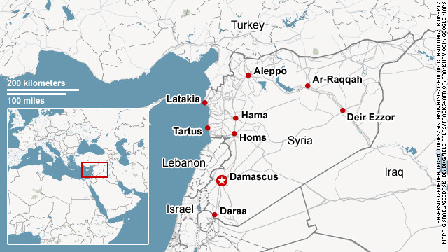 Map: Syria