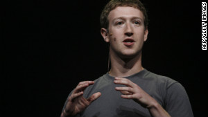 Facebook CEO Mark Zuckerberg at his company\'s f8 conference in September 2011.