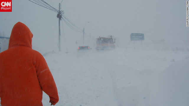 <br/>iReporter Cosmin Stan sent in this photo from Bucharest, Romania, on Thursday, January 26. 