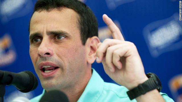 Henrique Capriles formaliza su candidatura a la presidencia de Venezuela