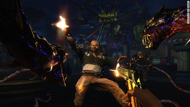 In the Darkness II, players get to fight with characters who have four arms.