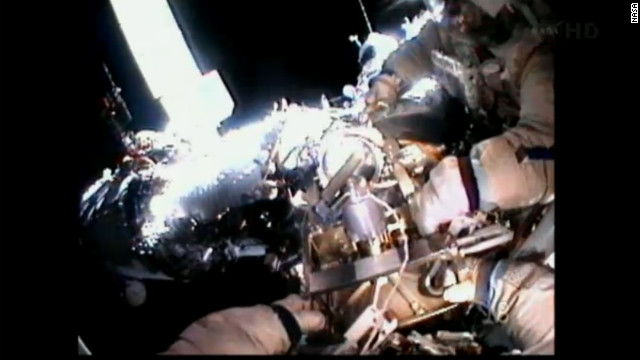 Spacewalking like 'giving birth to yourself'
