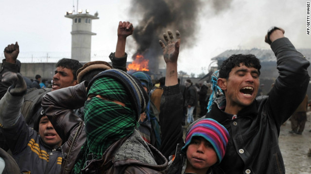Report of Quran burning sparks protests at Afghan base