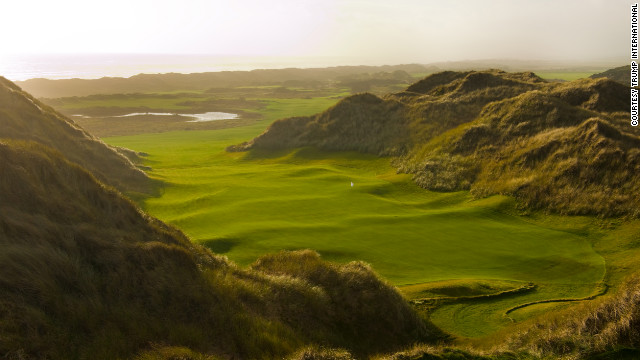Architect Martin Hawtree has sculpted the course using giant sand dunes with a perfect example the 10th hole.
