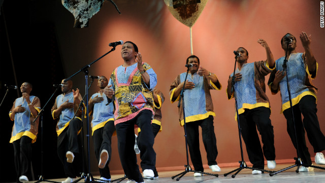 <br/>Ladysmith Black Mambazo are a South African singing group, world-renowned for their vocal harmonies and Zulu dance moves.