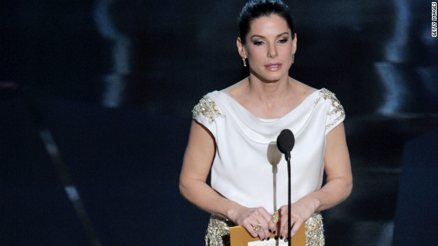 <br/>In her not-so-native tongue, Sandra Bullock presented the award for best foreign language film. Because there were 1.2 billion people watching in China, she said, the academy asked that she present the award in Mandarin. However, she added, because her mother spoke German when she was growing up, her Chinese is infused with a slight German accent.