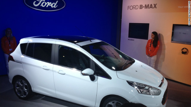 <br/>Ford's launched its technology-stuffed B-Max car at the Mobile World Congress to tout its hi-tech credentials.