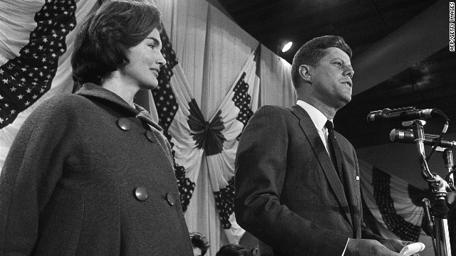 JFK campaigns for president with Jackie in 1960 when, Michael Wolraich says, evangelicals feared he was the pope's agent.