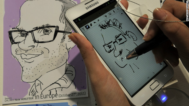 The stylus is back! The Samsung Galaxy Note device has reintroduced the tool for more accurate touch screen control.