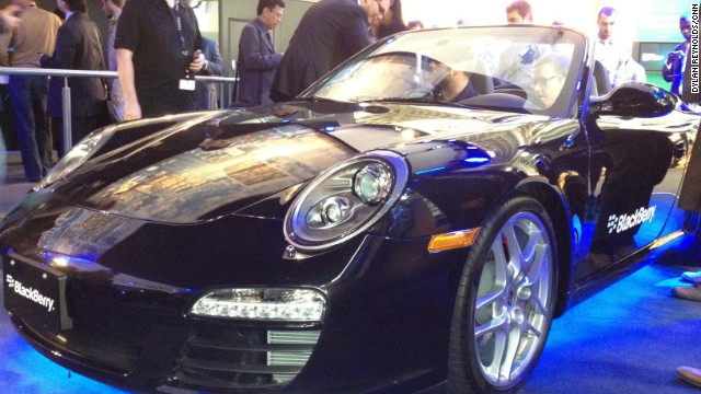 The fastest phone yet? BlackBerry showed off a device that pairs with a Porsche 911