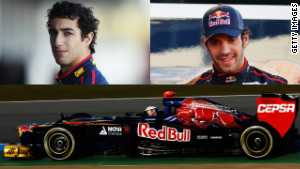 Daniel Ricciardo and Jean-Eric Vergne