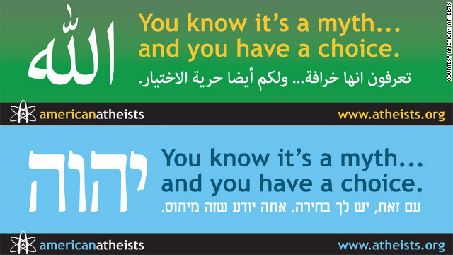 Atheist group targets Muslims, Jews with ‘myth’ billboards in Arabic and Hebrew