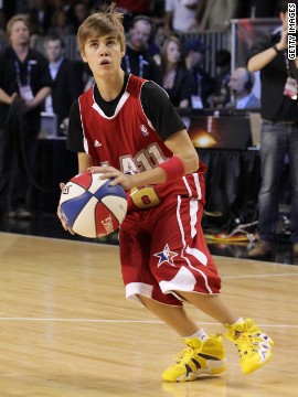 Bieber shows off on the basketball court at the 2011 BBVA NBA All-Star Celebrity Game in Los Angeles. Even former NBA player <a href='http://www.nba.com/allstar/2011/celebrity.game/' >Scottie Pippen said</a> he was surprised by Bieber's skills.