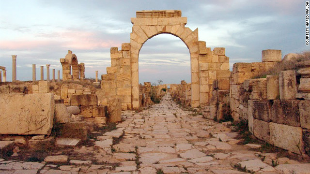 <br/>Leptis Magna in Libya was known as one of the most beautiful cities of the Roman Empire. Archaeologist Hafed Walda shared this photo and others of some of the historical ruins in Libya.