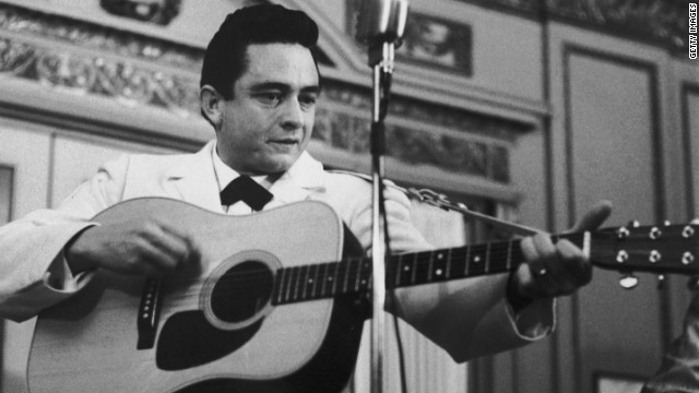 <br/>Johnny Cash, pictured in the 1950s, ended his days as the unofficial figurehead of the alt-country scene.