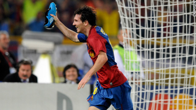 Messi headed the second goal as Barca comprehensively outplayed Manchester United in the 2009 European Champions League final, registering a 2-0 win in Rome.