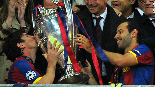 Messi haunted Manchester United in a Champions League final for the second time in 2011 when he scored the second goal as Barca beat the English Champions 3-1 at Wembley. It was Barca's third European triumph in six years.