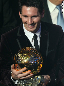 In January, Messi was crowned the FIFA Ballon d'Or winner for the third time in his career having also won the award for the world's best player in 2010 and 2011. No-one has ever won it four times.