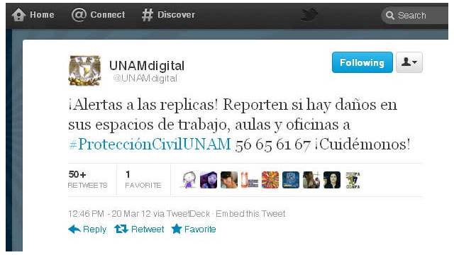 A propósito del terremoto en México: Qué tuitear después de una emergencia