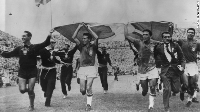Pele was a 17-year-old member of the Brazil side which triumphed in the 1958 FIFA World Cup in Sweden -- the first of a record five titles, hence the team nickname "Pentacampeoes" (five-time champions). 