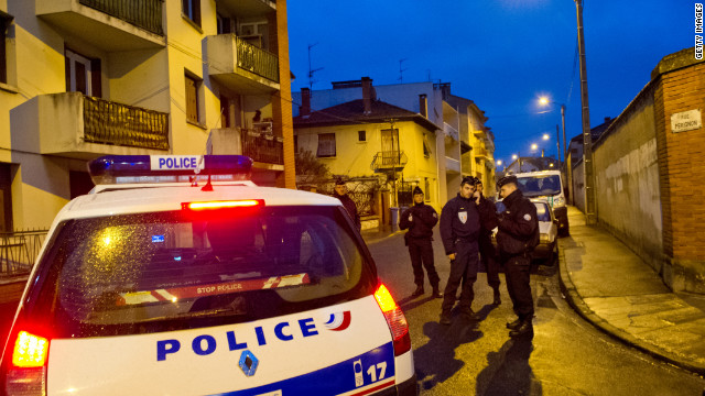 The raid on Mohammed Merah's apartment began at 3:30am local time on Wednesday. Shots rang out from inside the building, wounding two officers, police said.