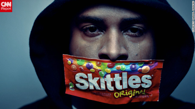 New York photographer Darrel Dawkins wants to send a message about the Trayvon Martin story, as do many iReporters who shared self-portraits in support of the movement. 