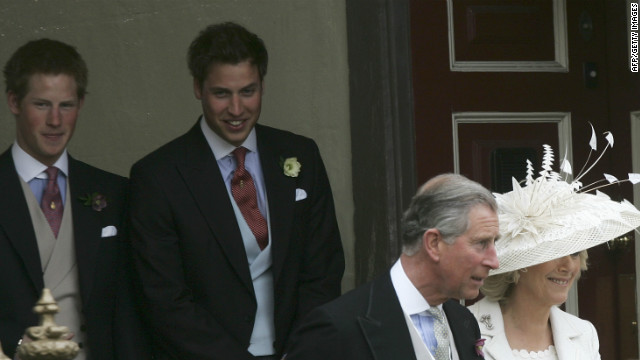 April 2009 Prince Harry and Prince William attend the marriage of their